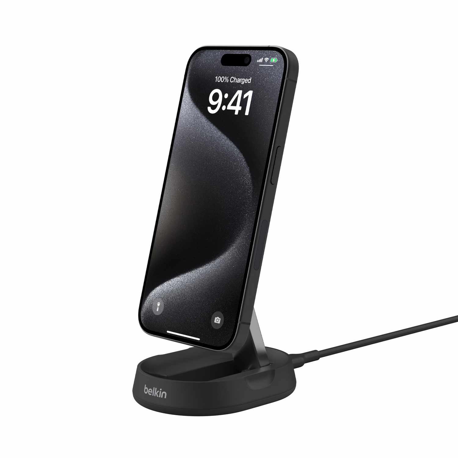 Belkin BoostCharge Qi2 Convertible Wireless Charging Stand 15W Black