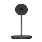 BEWCQi22in1 Qi2 2-in-1 Wireless Charging Stand 15W MagSafe-Compatible Black