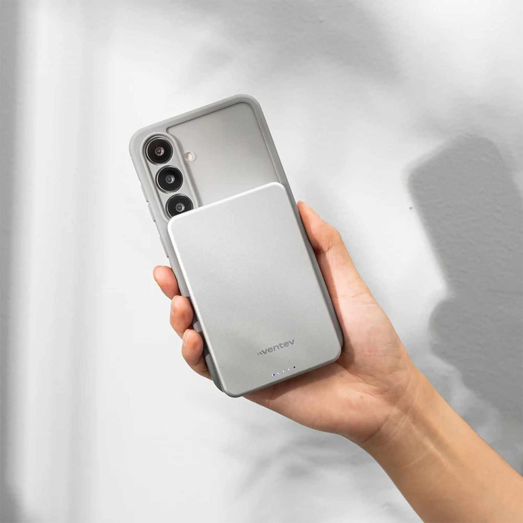 Ventev Qi2 Portable Battery 15W 5000mAh Grey
