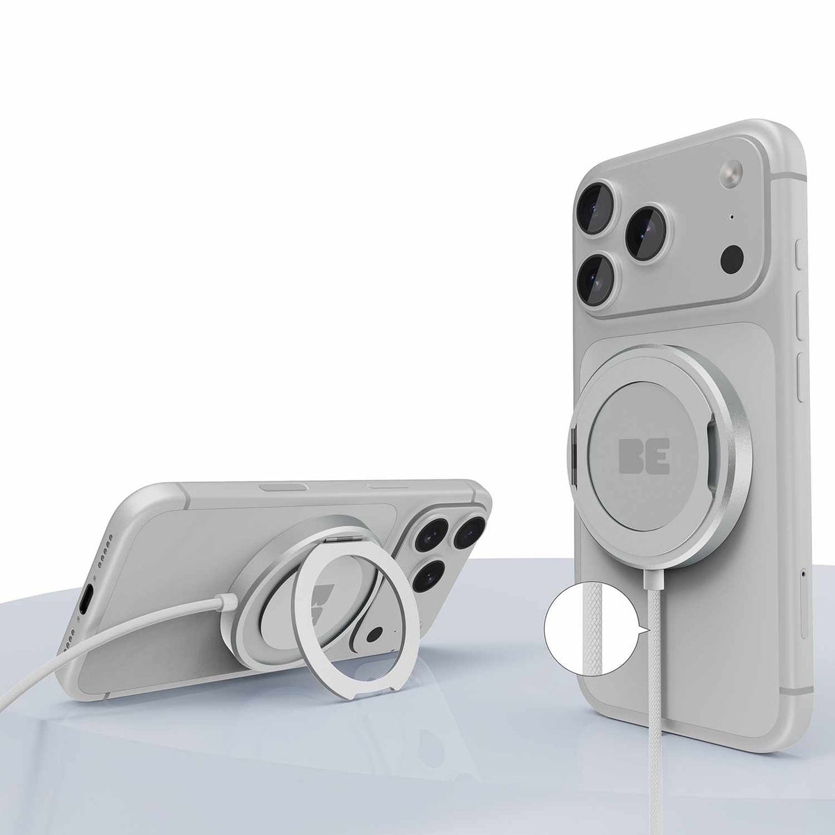 Blu Element PowerPuck25 Wireless Charger with Kickstand White