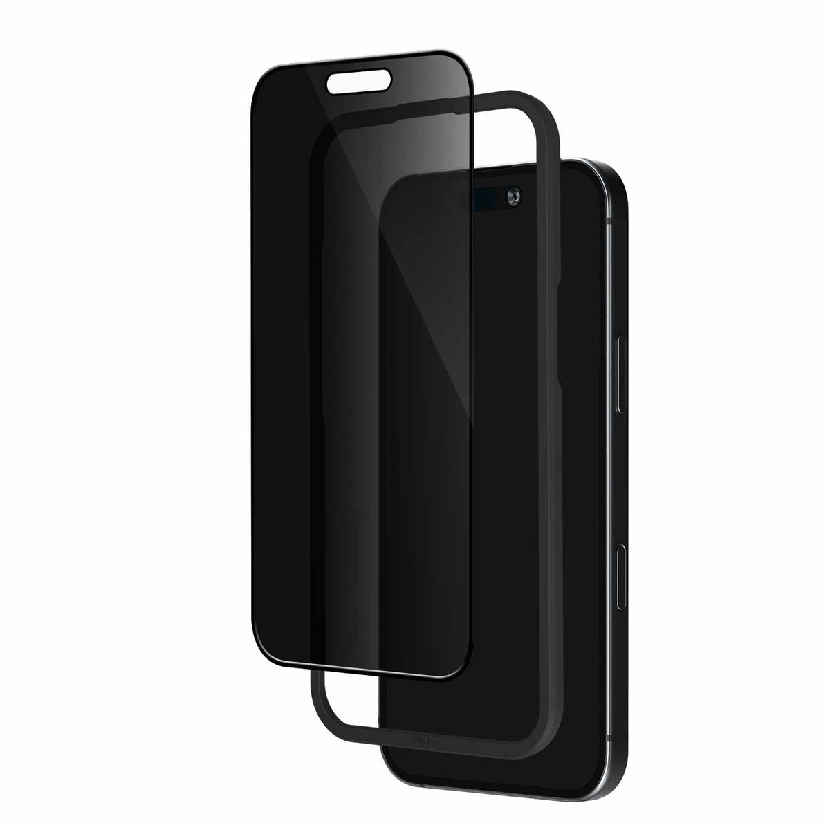 Blu Element Privacy Tempered Glass Screen Protector with Installation Kit for iPhone 16/15