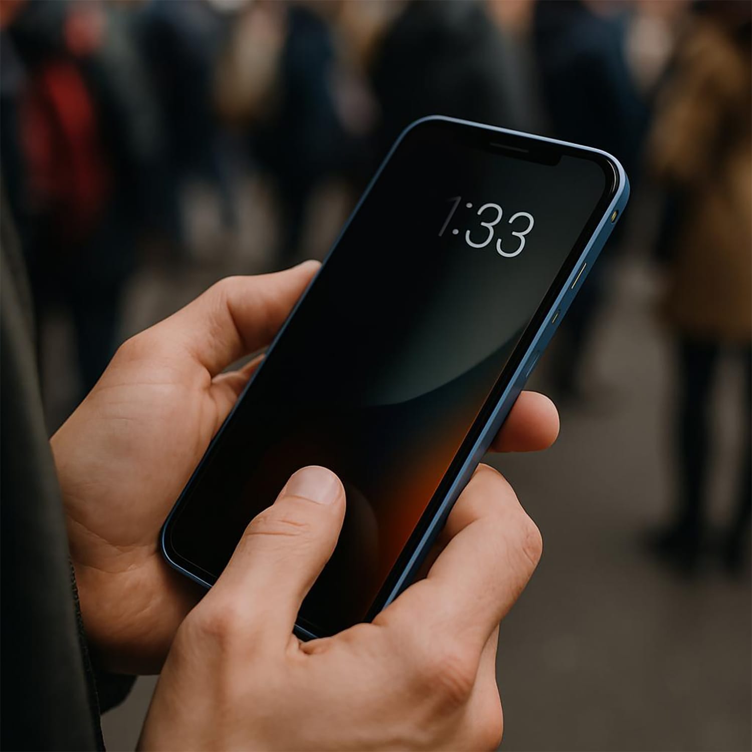 Blu Element Privacy Tempered Glass Screen Protector with Installation Kit for iPhone 16 Pro Max