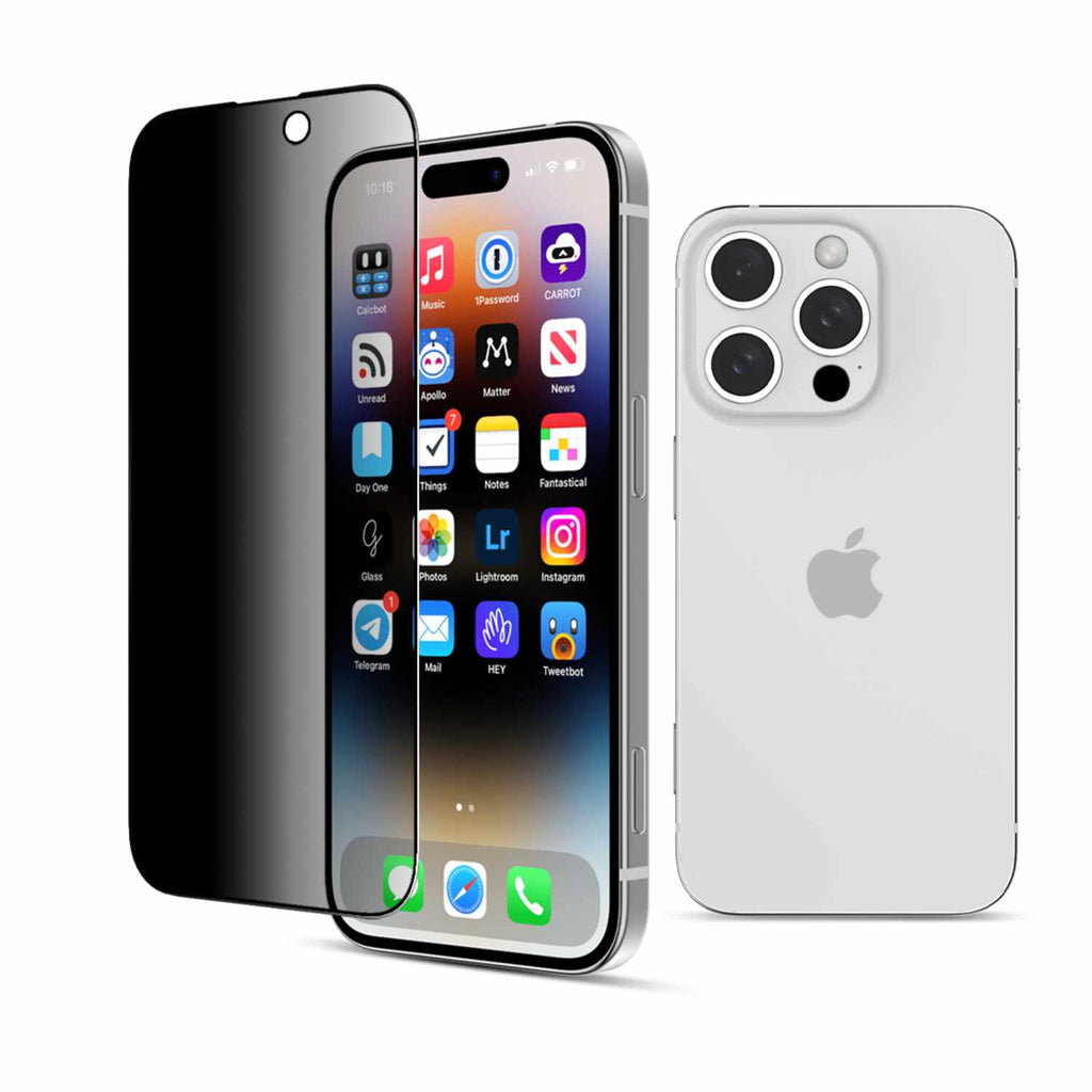 22 Cases Privacy Tempered Glass for iPhone 16 Pro Max