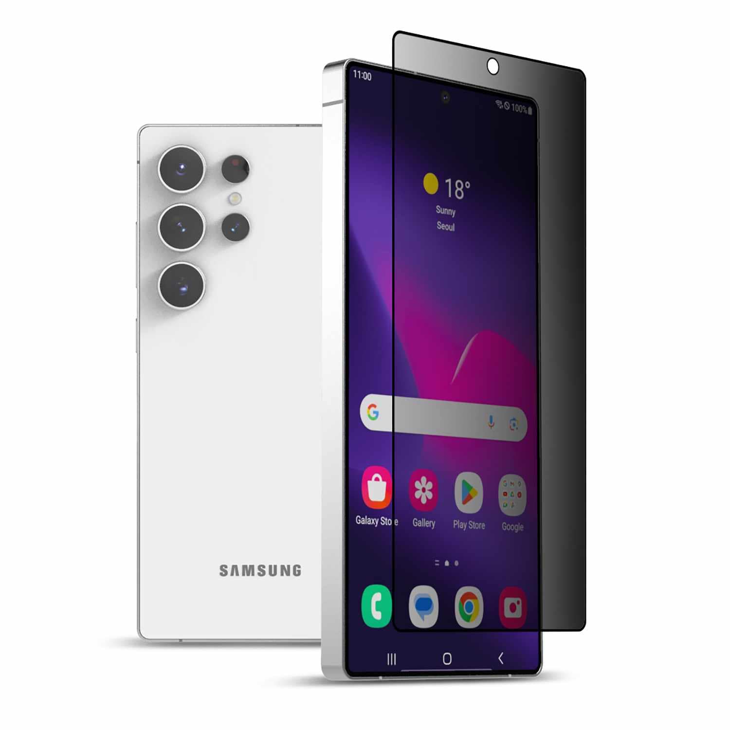 22 Cases Privacy Tempered Glass Screen Protector for Samsung Galaxy S25 Ultra