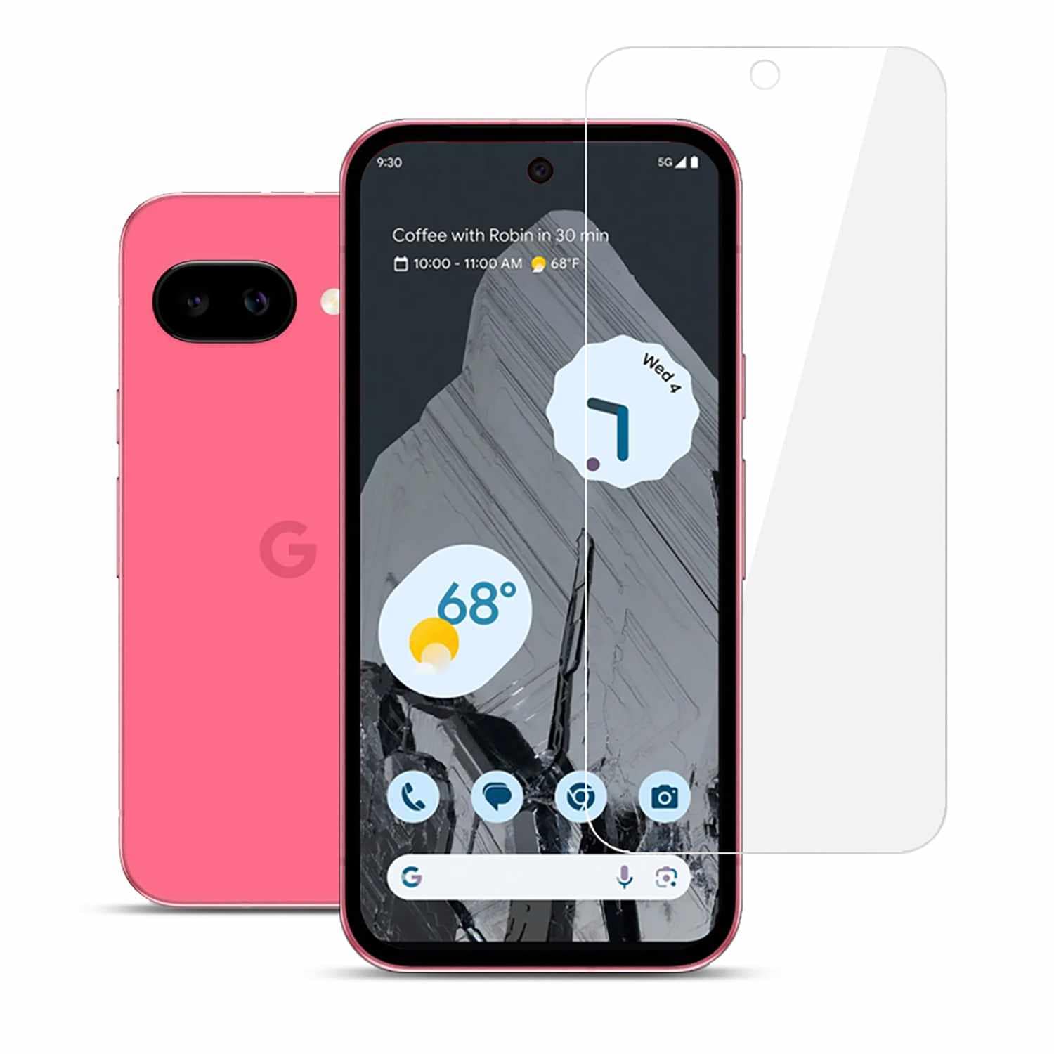 22 Cases Tempered Glass Screen Protector for Google Pixel 9a