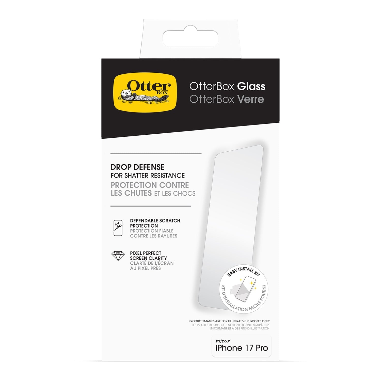 OtterBox Glass Screen Protector for iPhone 17 Pro