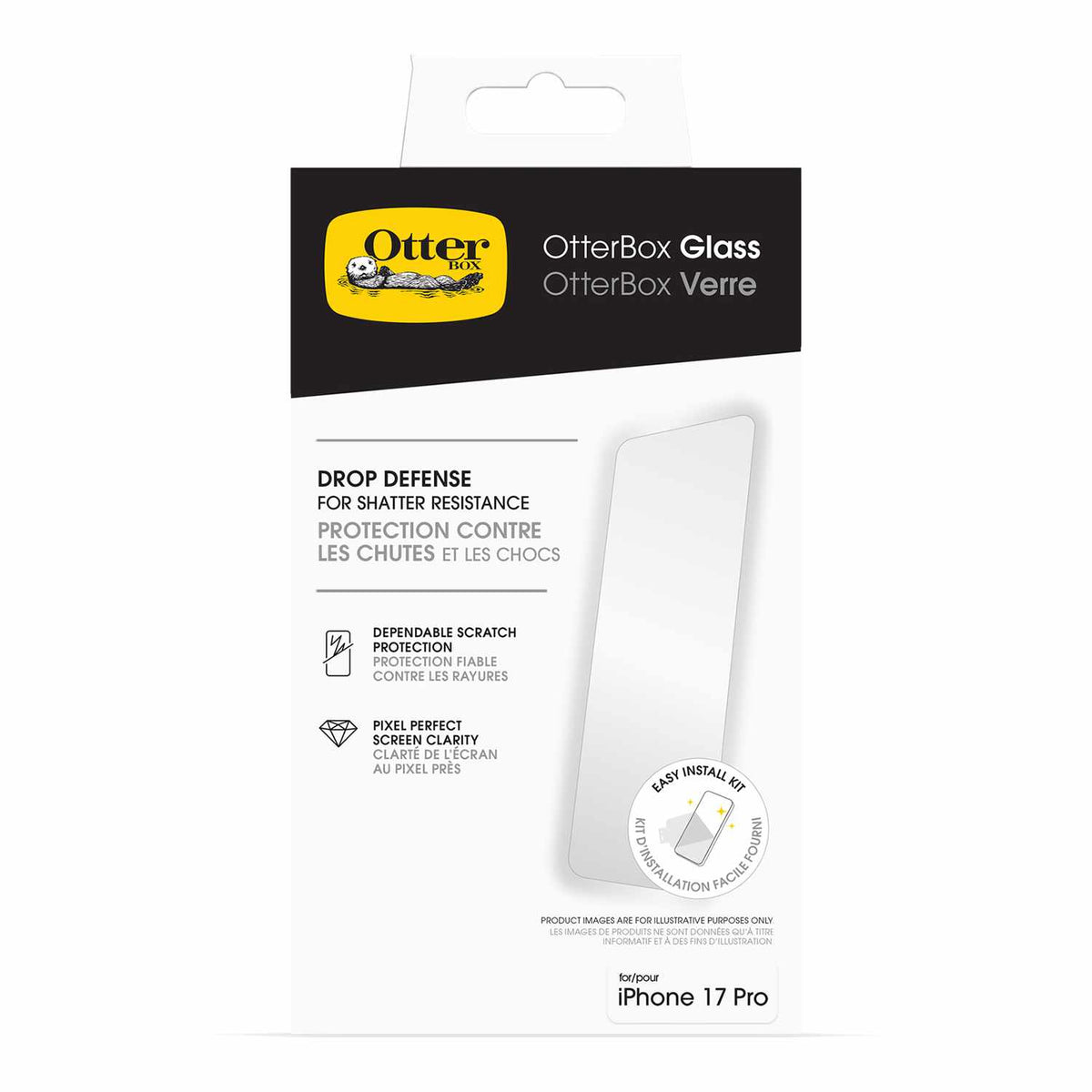 OtterBox Glass Screen Protector for iPhone 18 Pro/17 Pro