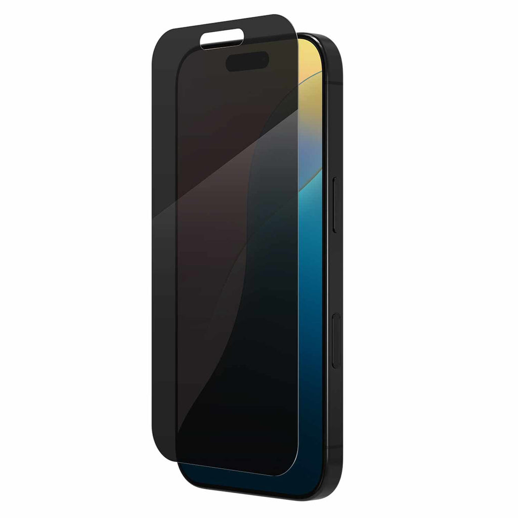 ZAGG InvisibleShield Glass Elite 2-Way Privacy Screen Protector for iPhone 16 Pro