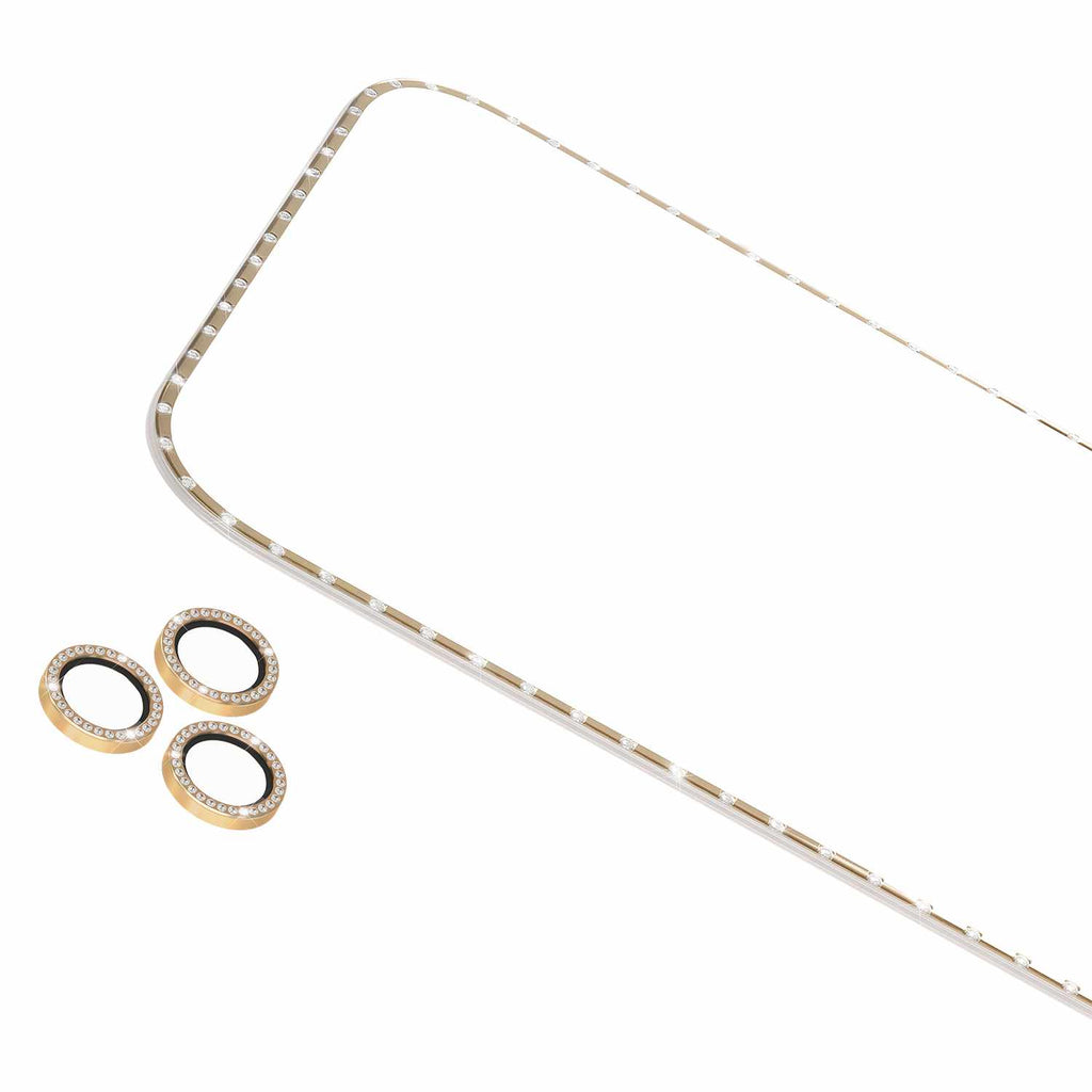 Kate Spade Screen/Lens Protector Style Kit Set in Stone Gold for iPhone 17 Pro Max