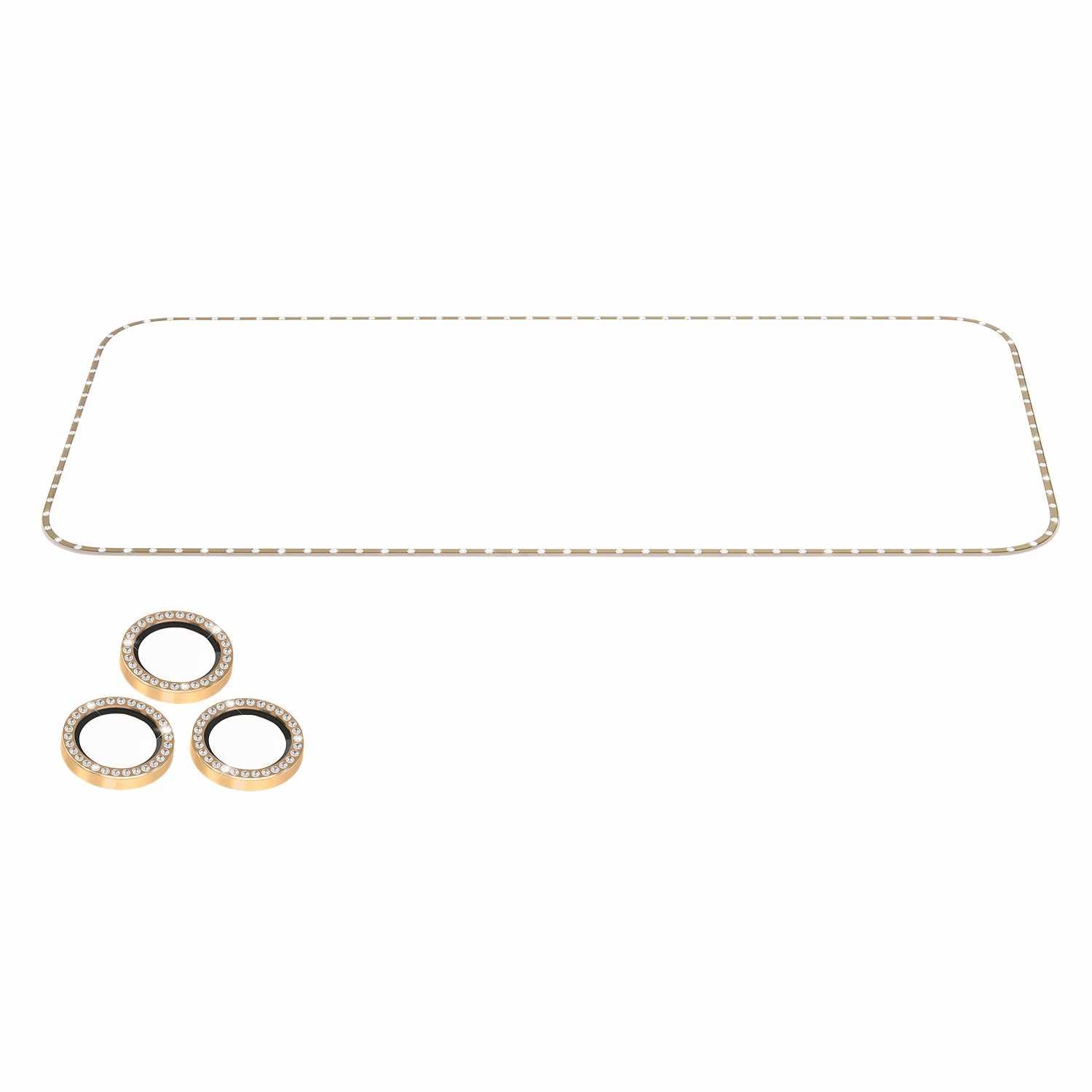 Kate Spade Screen/Lens Protector Style Kit Set in Stone Gold for iPhone 17 Pro Max