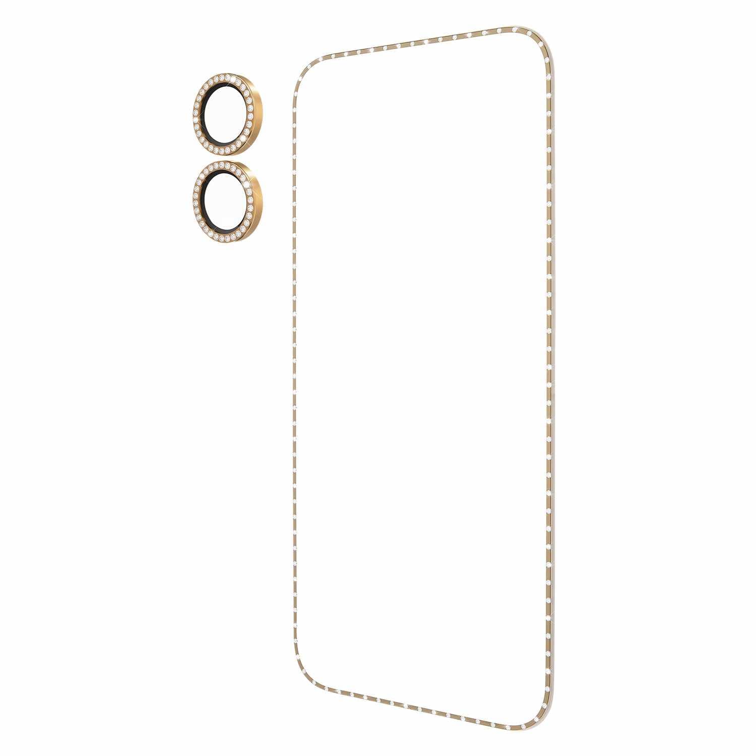 Kate Spade Screen/Lens Protector Style Kit Set in Stone Gold for iPhone 17