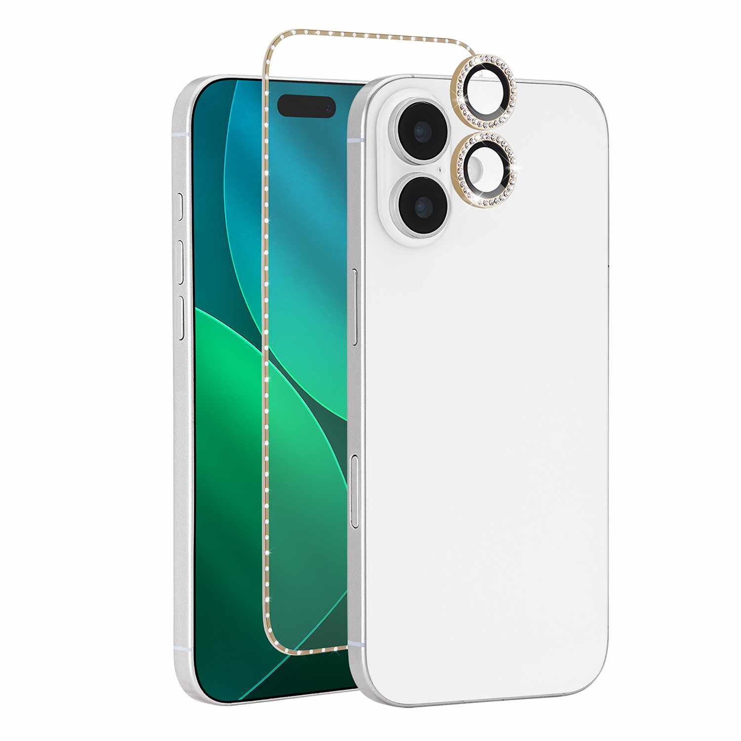 Kate Spade Screen/Lens Protector Style Kit Set in Stone Gold for iPhone 17