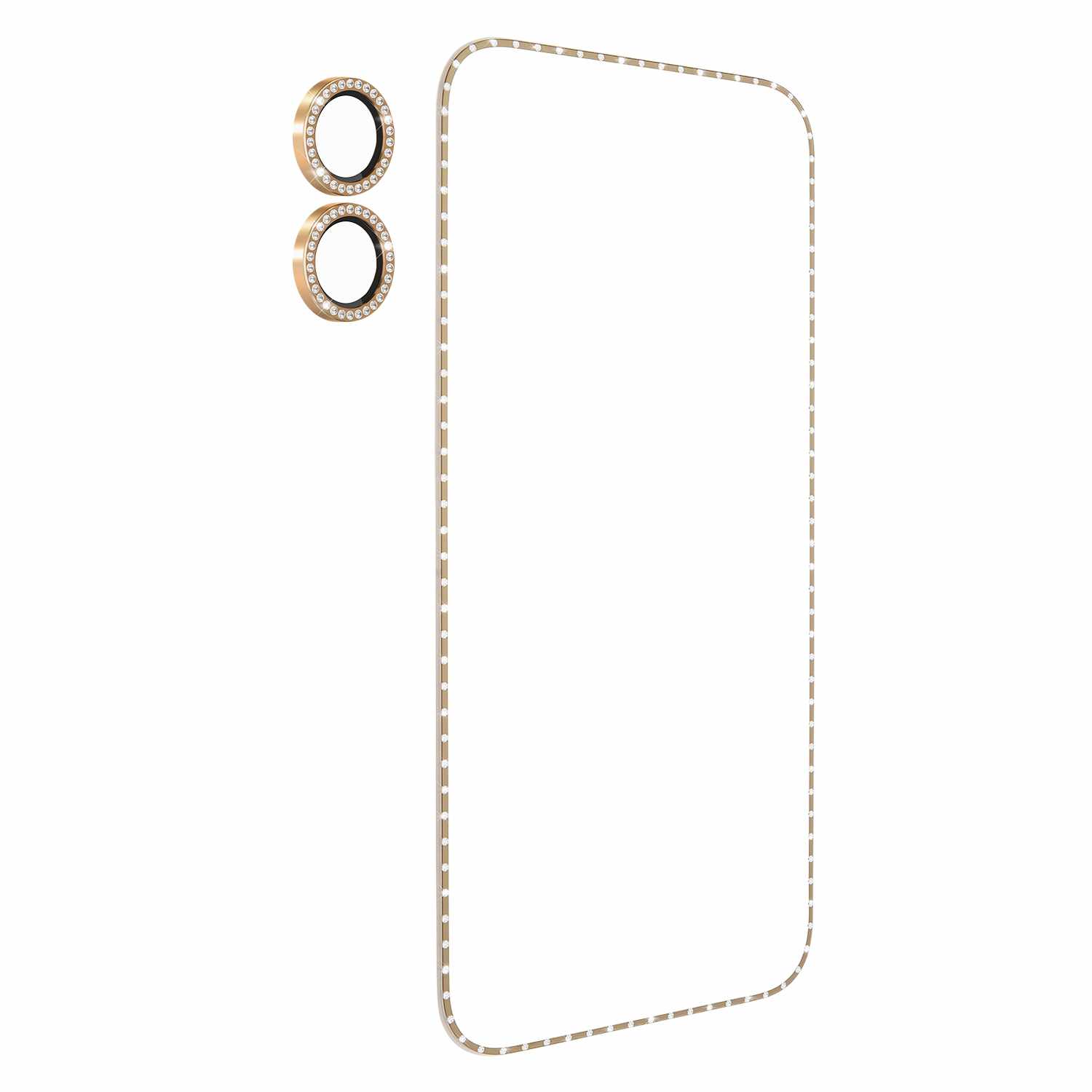 Kate Spade Screen/Lens Protector Style Kit Set in Stone Gold for iPhone 17