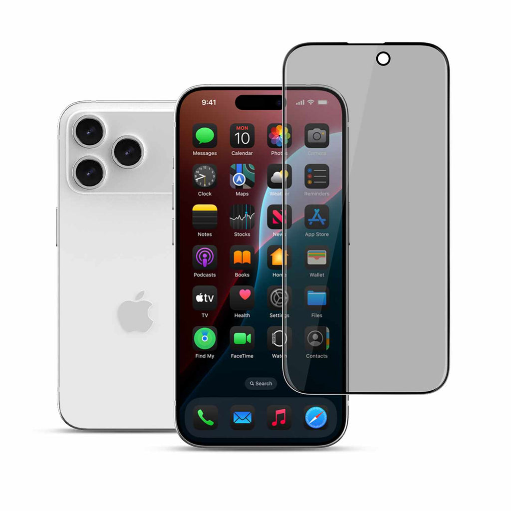 22 Cases Privacy Tempered Glass Screen Protector for iPhone 17 Pro - GekkoTech