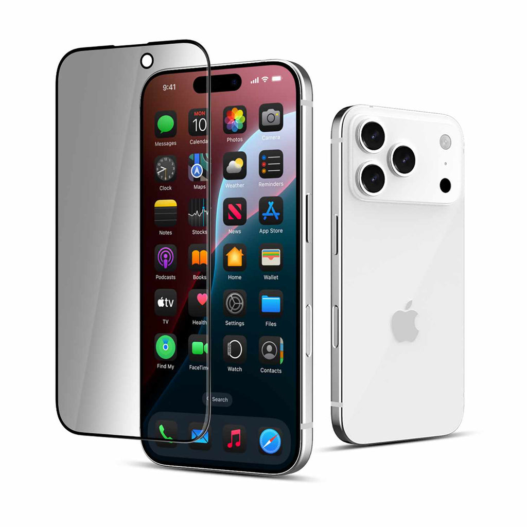 22 Cases Privacy Tempered Glass Screen Protector for iPhone 17 Pro - GekkoTech