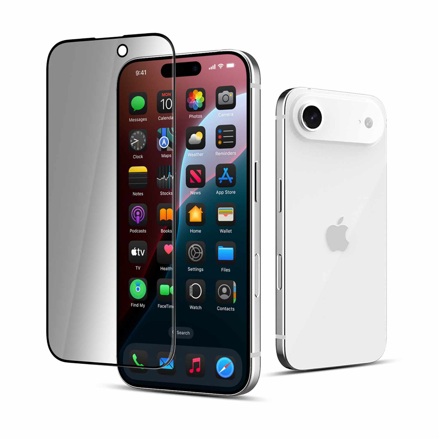 22 Cases Privacy Tempered Glass Screen Protector for iPhone Air