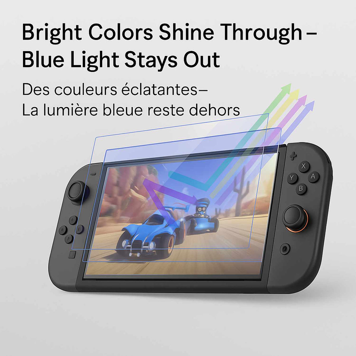 Blu Element VisionCare 2-Pack Blue Light Tempered Glass Screen Protector for Nintendo Switch 2