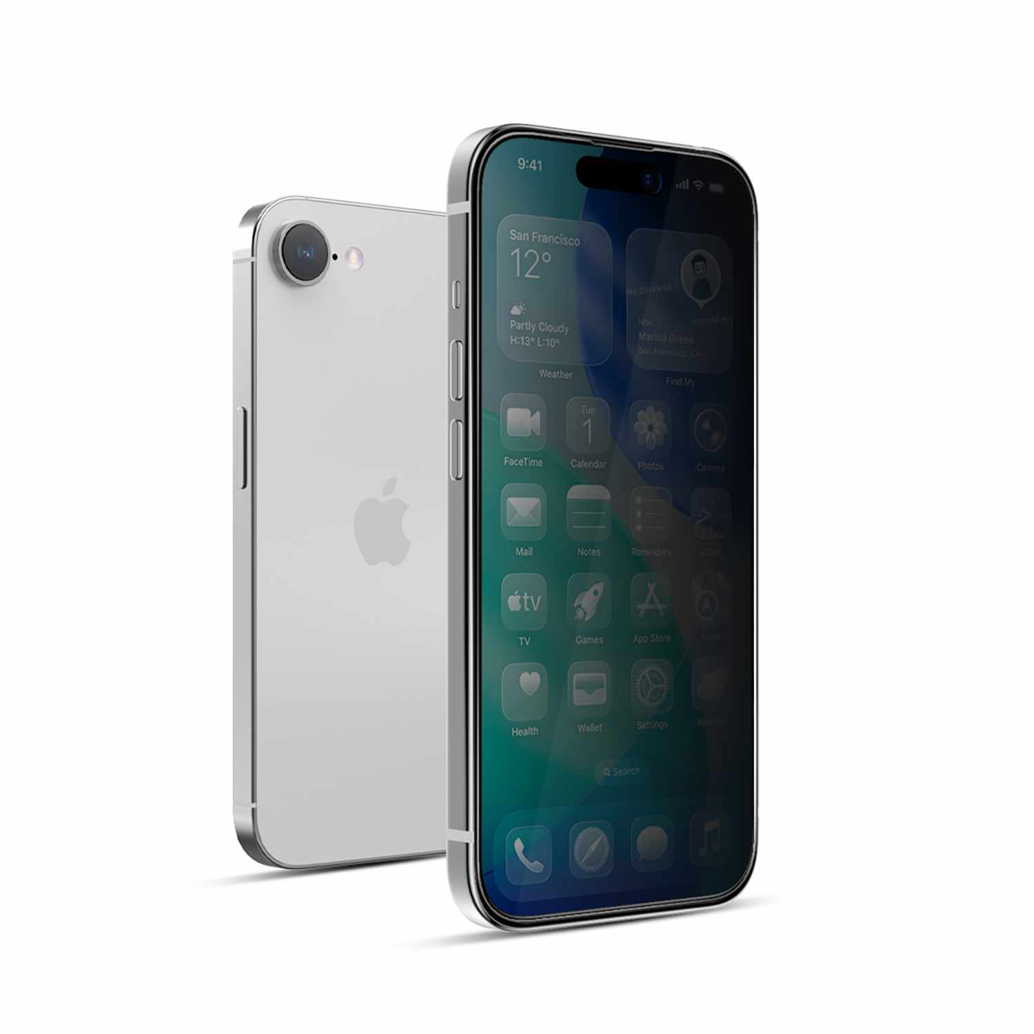 22 Cases Privacy Tempered Glass Screen Protector for iPhone 17e/iPhone 16e