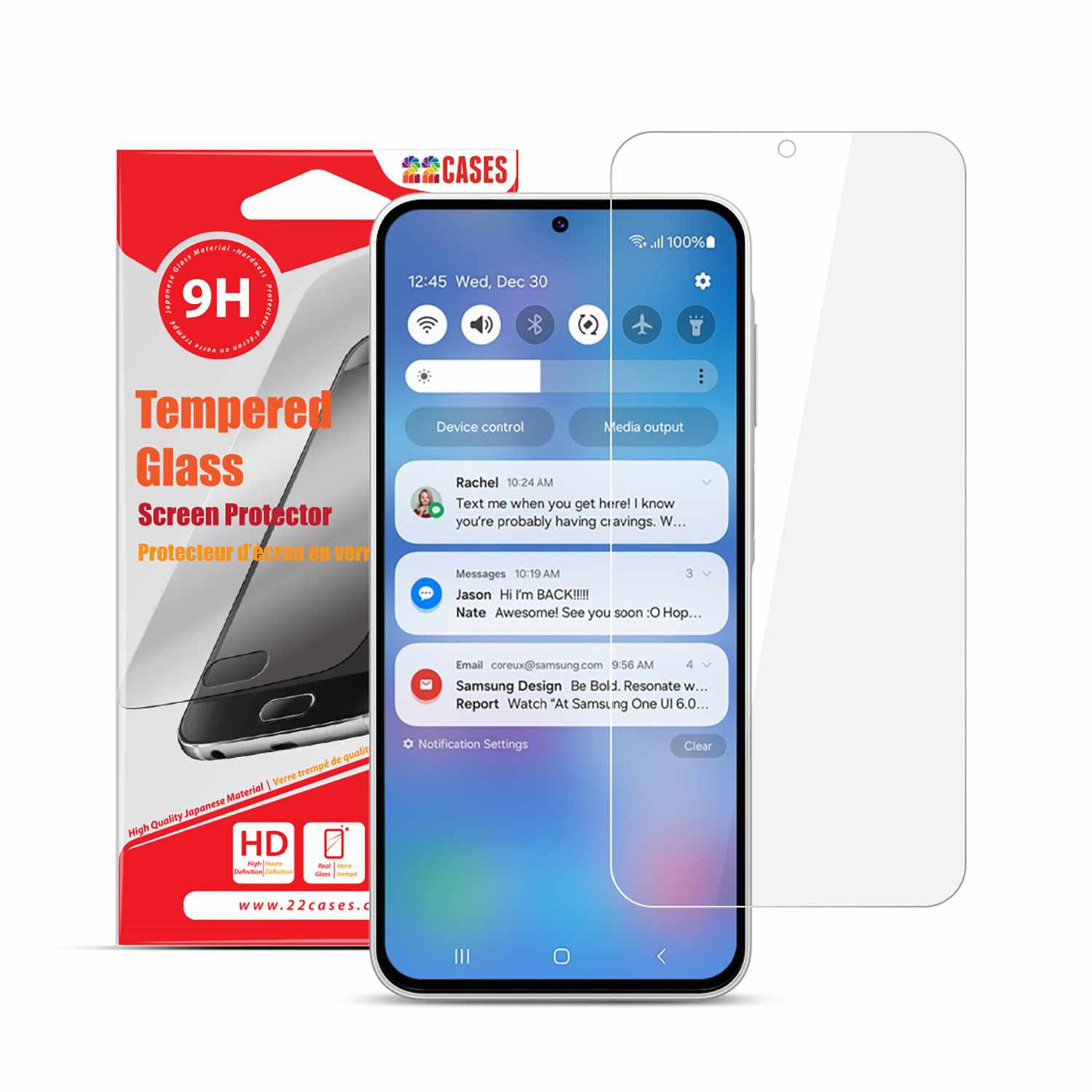 22 Cases Tempered Glass Screen Protector for Samsung Galaxy A57 5G/Galaxy A37 5G