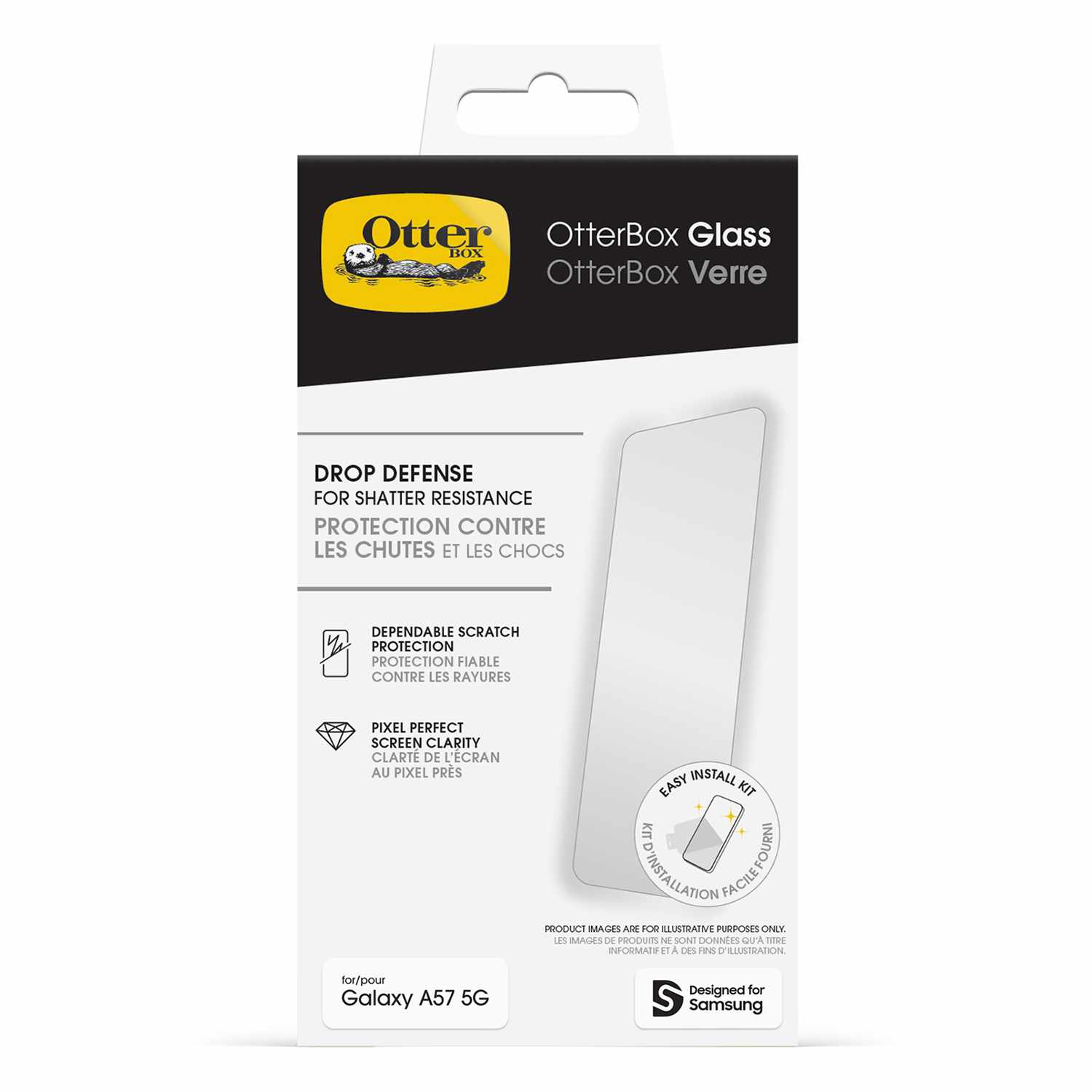 OtterBox Glass Screen Protector Clear for Samsung Galaxy A57 5G