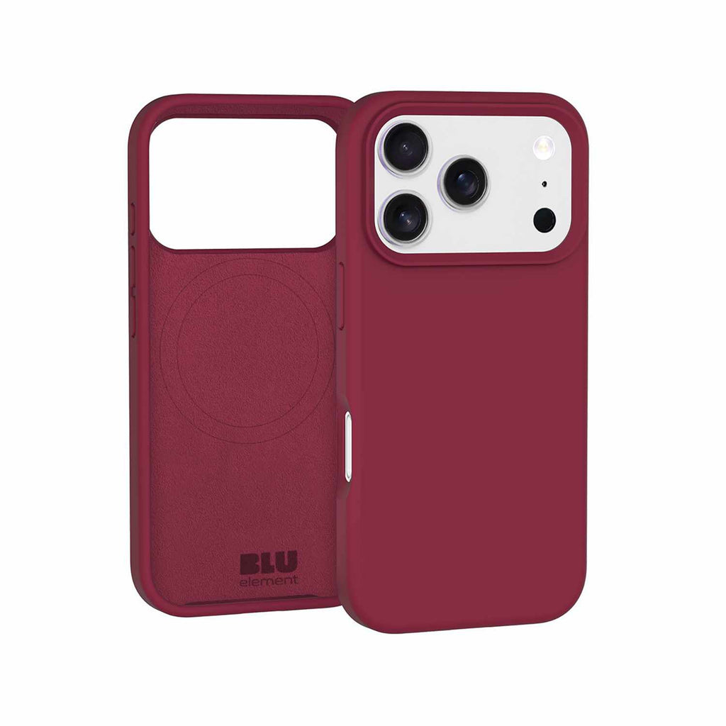 Blu Element Silicone MagSafe Case Cranberry for iPhone 17 Pro