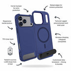 Blu Element Armour Ultra MagSafe w/Kickstand Case Navy for iPhone 17 Pro Max
