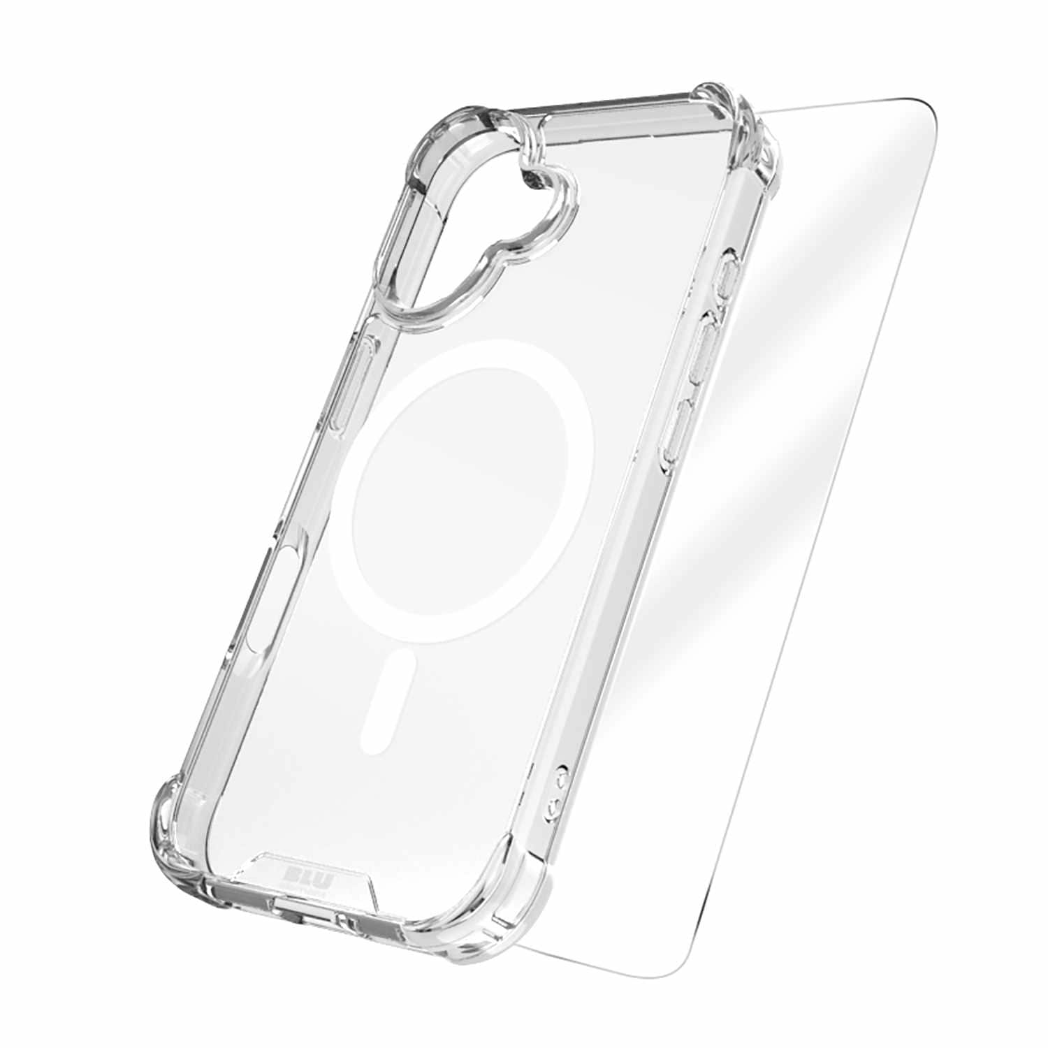Blu Element Duo Protection Bundle - DropZone Rugged MagSafe Case Clear + Screen Protector for iPhone 17