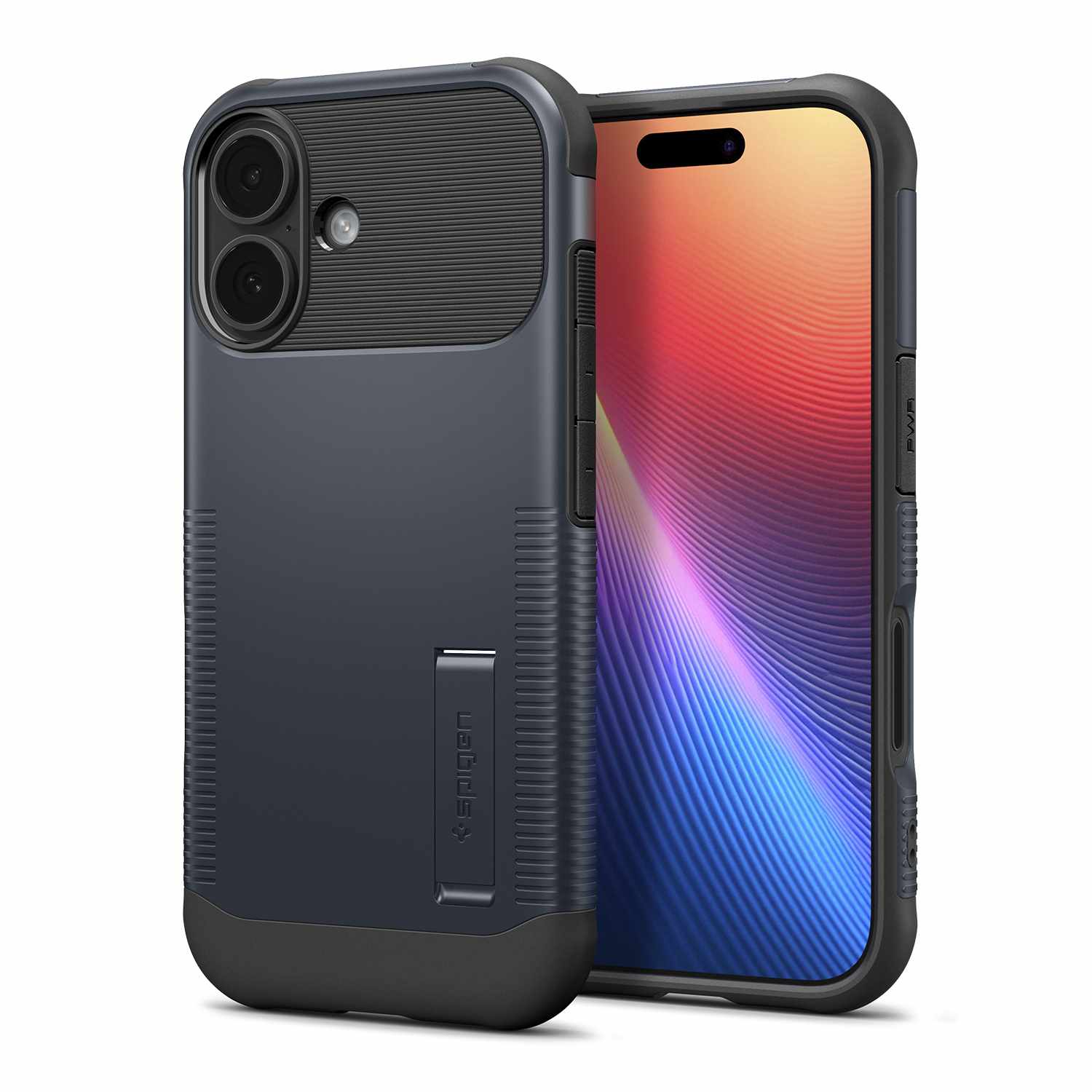 Spigen Slim Armor MagFit Case Metal Slate for iPhone 17