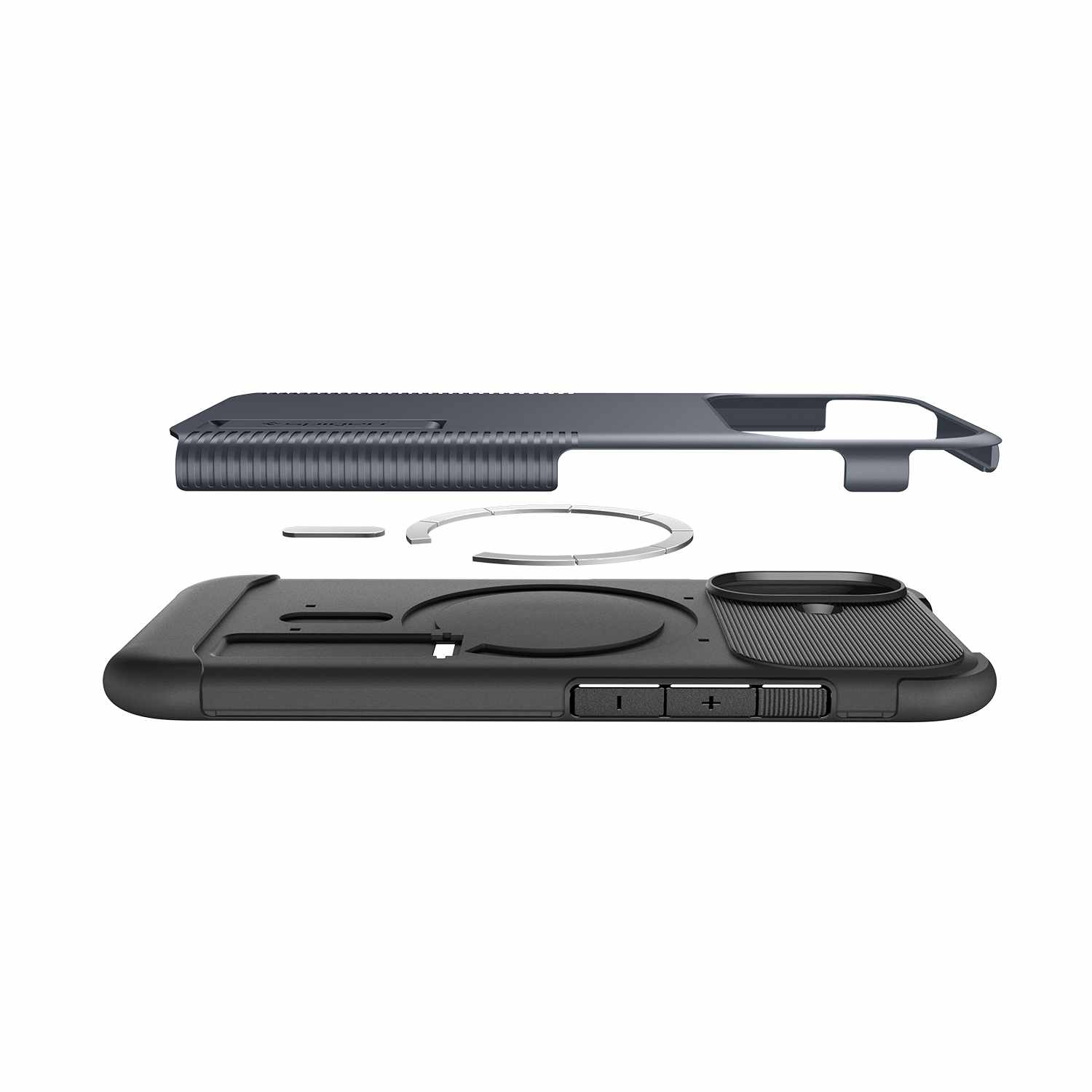 Spigen Slim Armor MagFit Case Metal Slate for iPhone 17