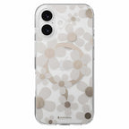 SwitchEasy Fleur 3D MagSafe Case Golden Gray for iPhone 17