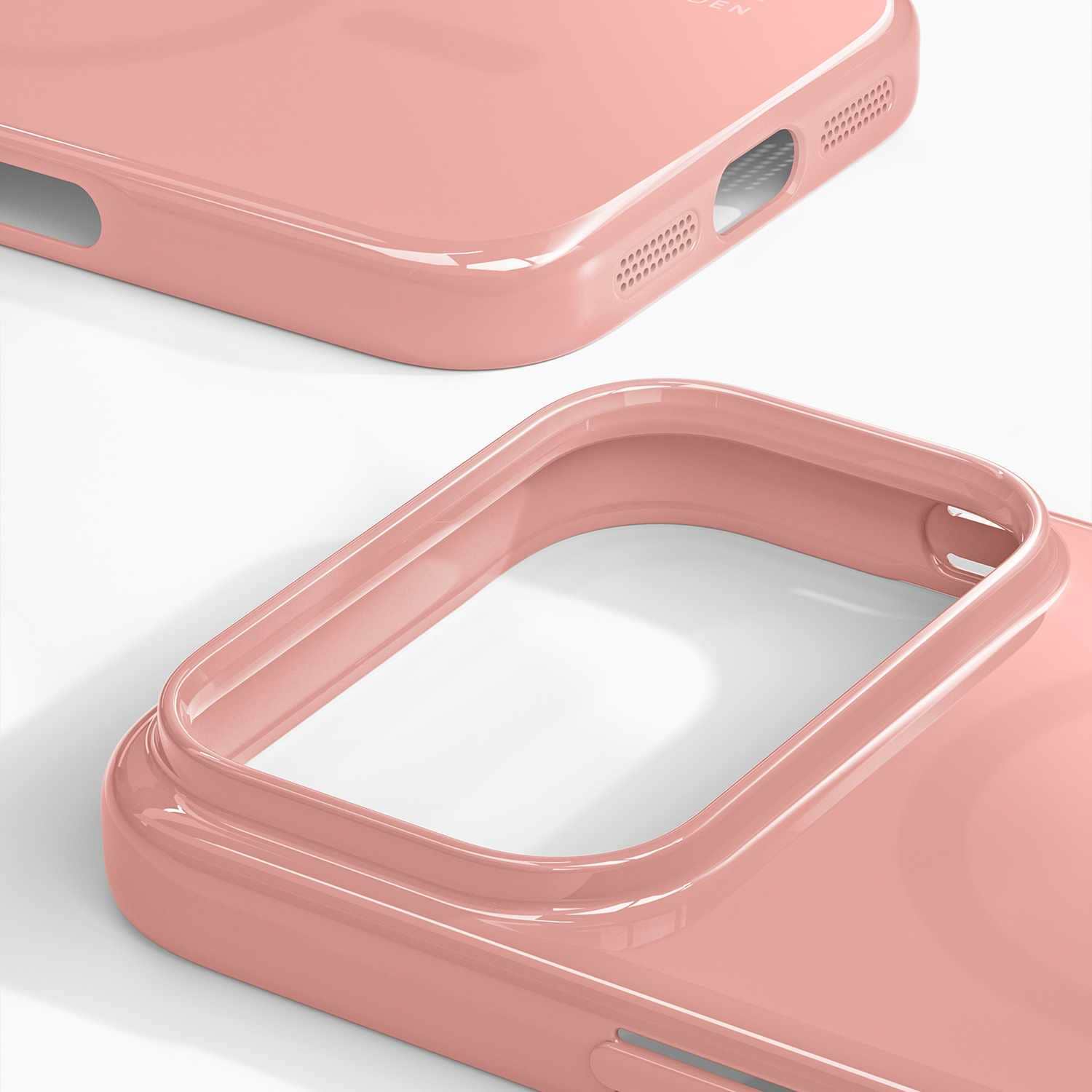 Ideal of Sweden Slim MagSafe Case Glossy Blush Pink for iPhone 17 Pro