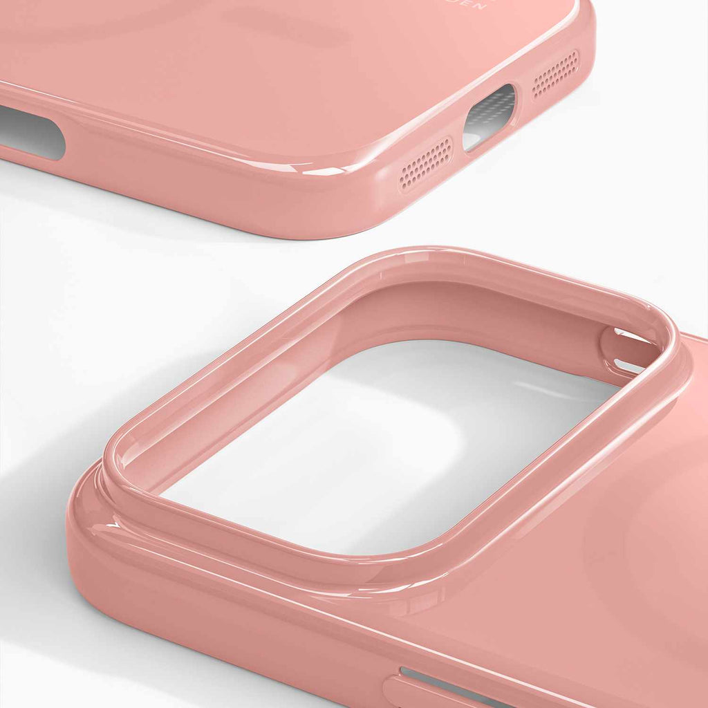 Ideal of Sweden Slim MagSafe Case Glossy Blush Pink for iPhone 17 Pro Max
