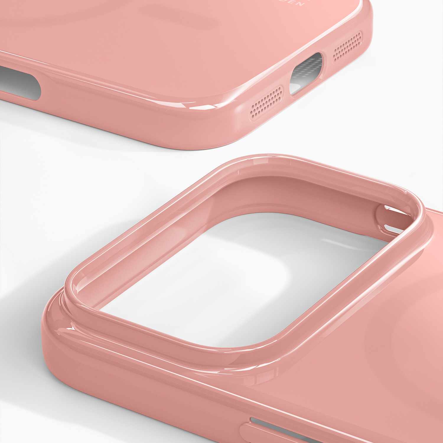 Ideal of Sweden Slim MagSafe Case Glossy Blush Pink for iPhone 17 Pro Max
