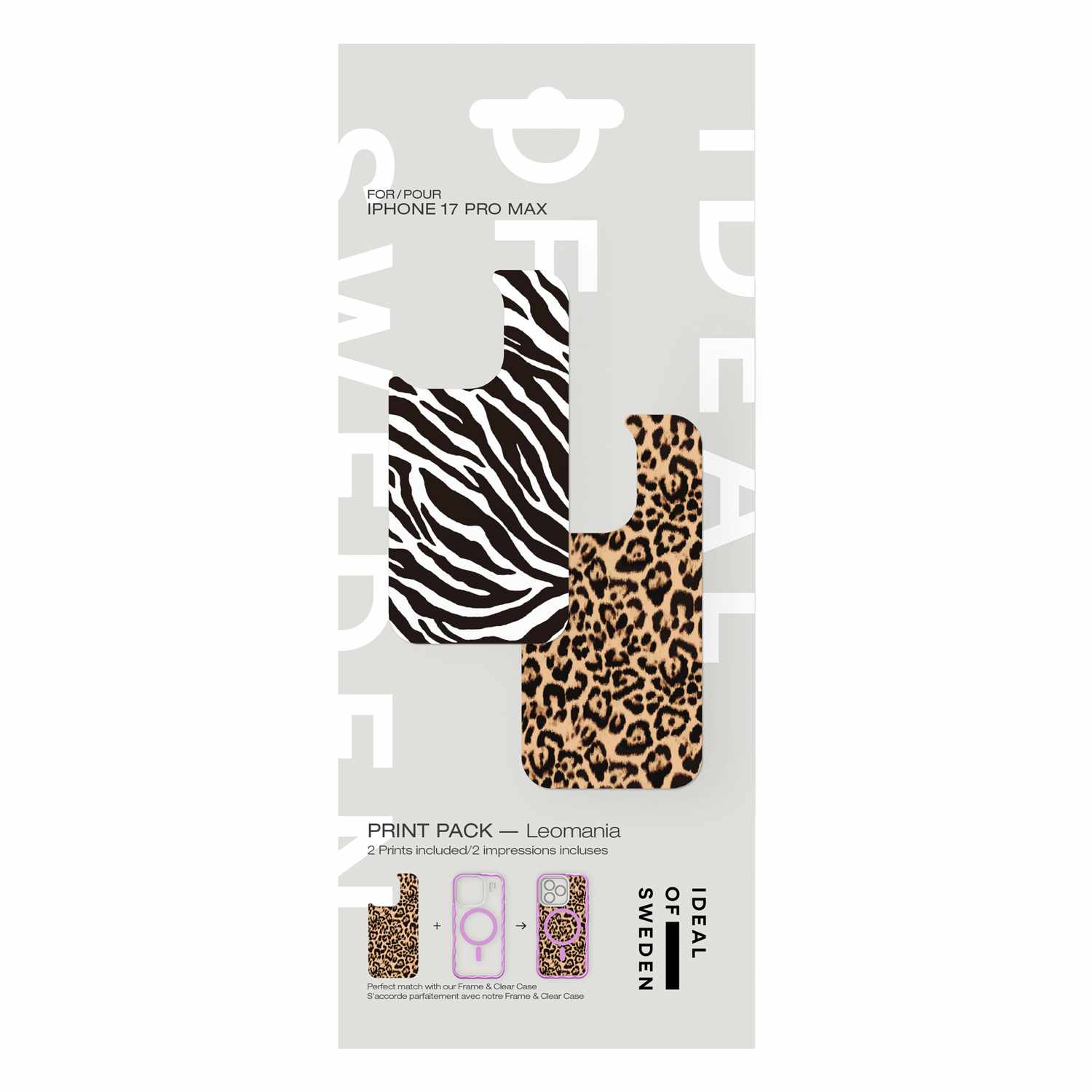Ideal of Sweden Print Pack Leomania for iPhone 17 Pro Max