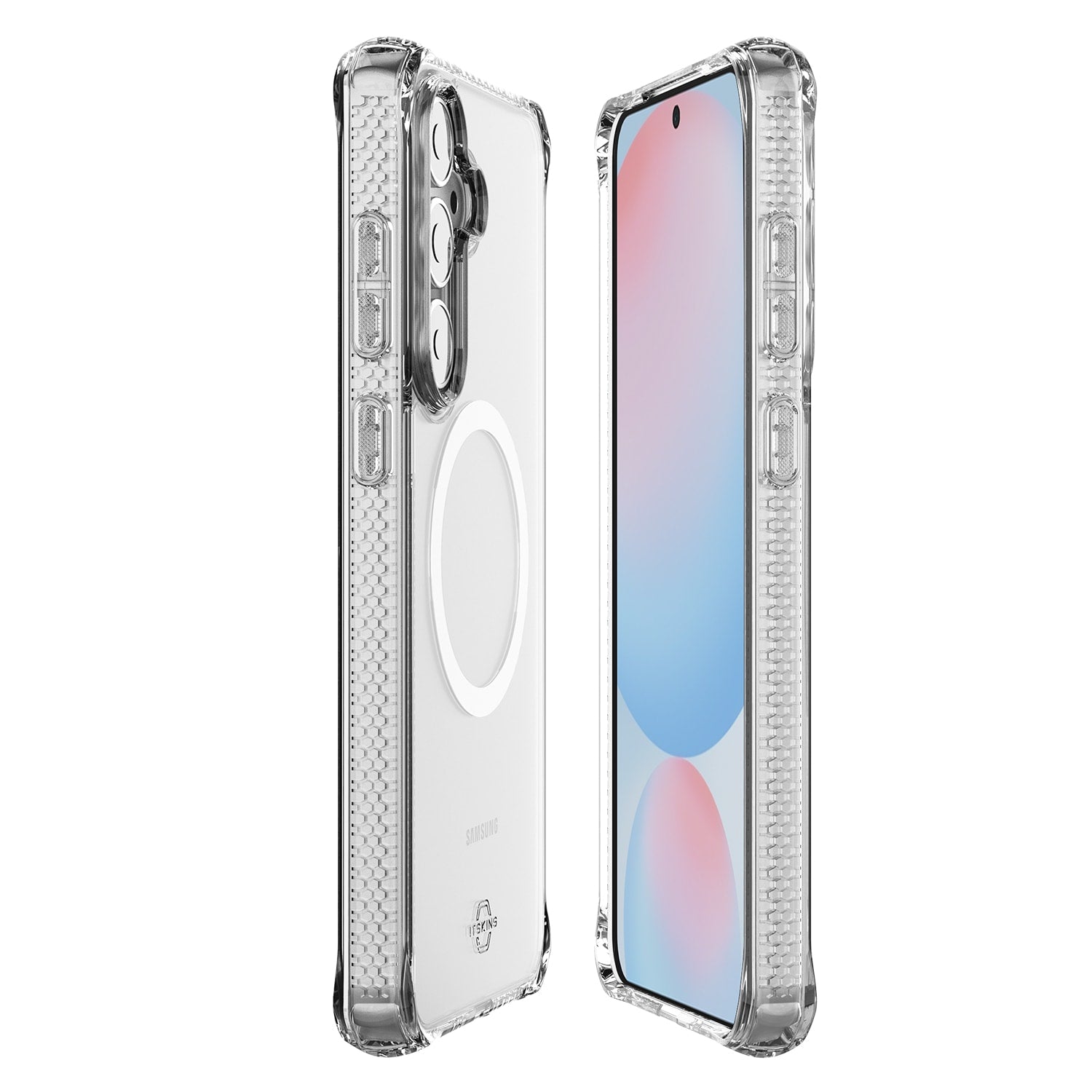 ITSKINS Hybrid_R Case w/Magnets Clear for Samsung Galaxy S25 FE