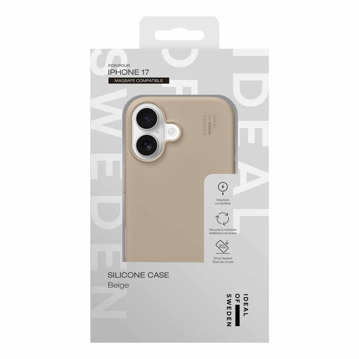 Ideal of Sweden Silicone MagSafe Case Beige for iPhone 17