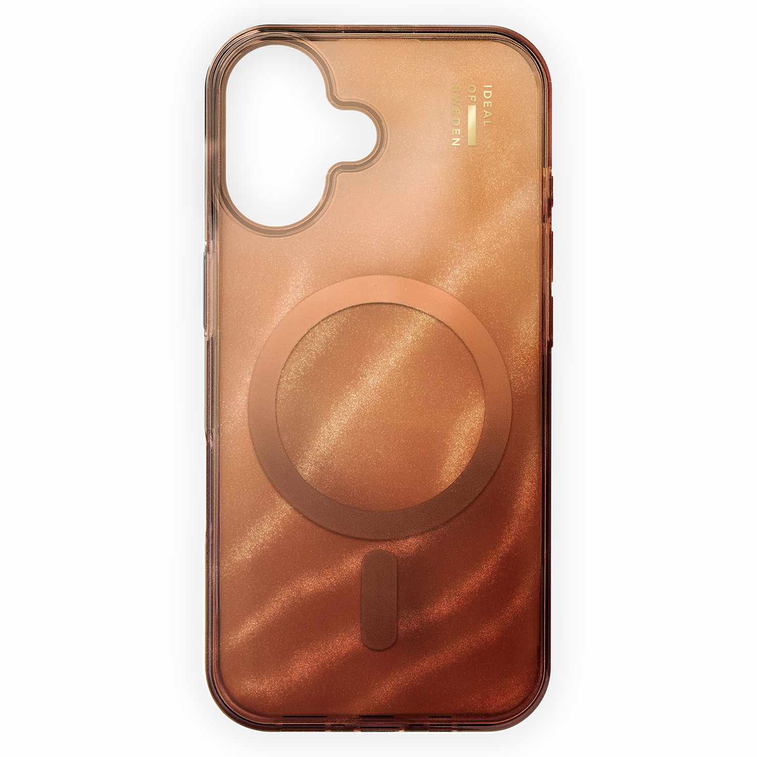 Ideal of Sweden Glitter Glow MagSafe Case Mocha Mousse for iPhone 17