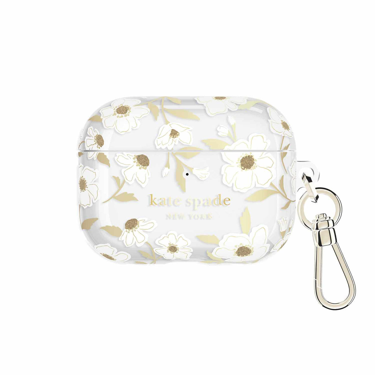 Kate Spade Protective Case with Gold Ring Clip Sunshine Floral for AirPods Pro 3