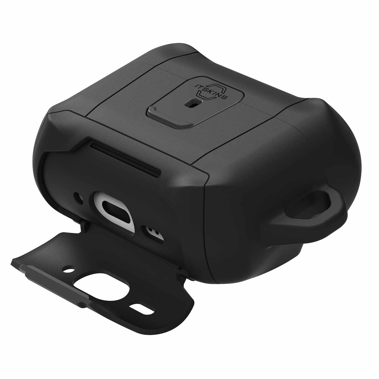 ITSKINS Hybrid Stand Pro Plain Black for AirPods Pro 3