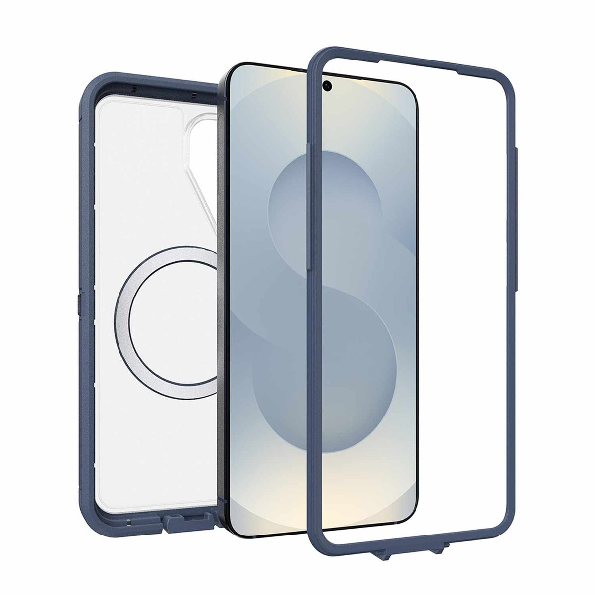 OtterBox Defender Pro XT Clear Case w/Magnets Baby Blue Clear for Samsung Galaxy S26