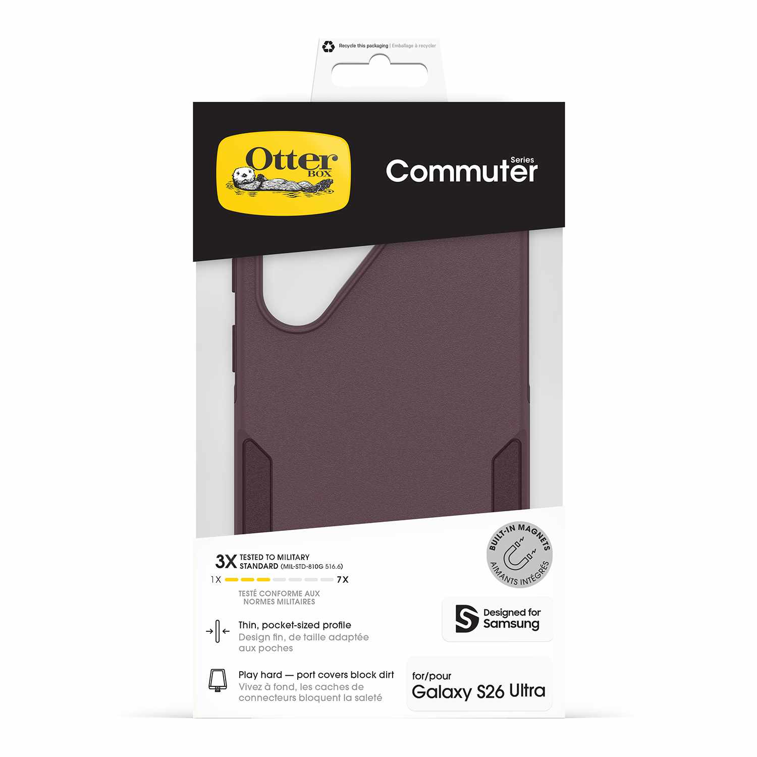 OtterBox Commuter Case w/Magnets Purple Mystery for Samsung Galaxy S26 Ultra