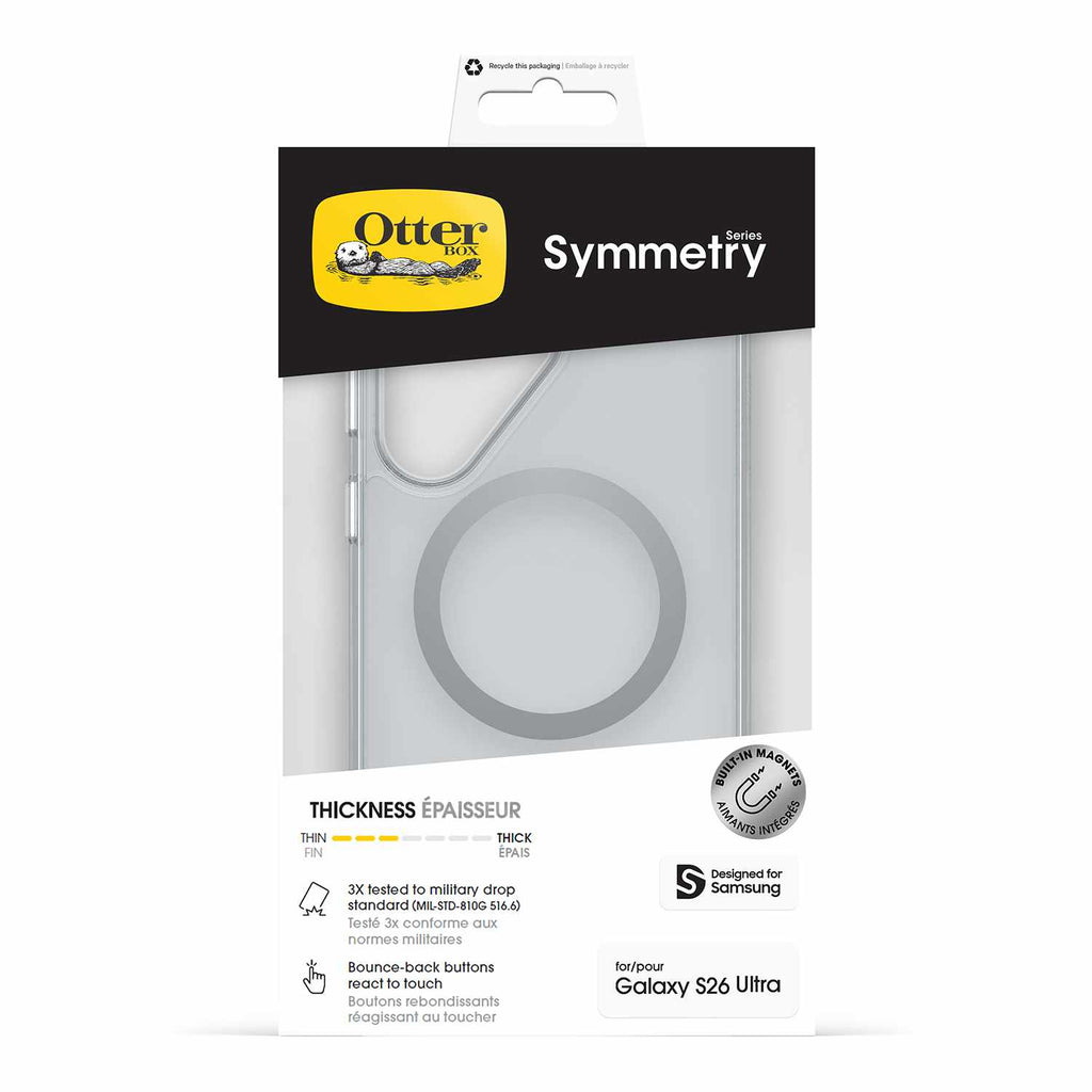 OtterBox Symmetry Clear Case w/Magnets Clear for Samsung Galaxy S26 Ultra