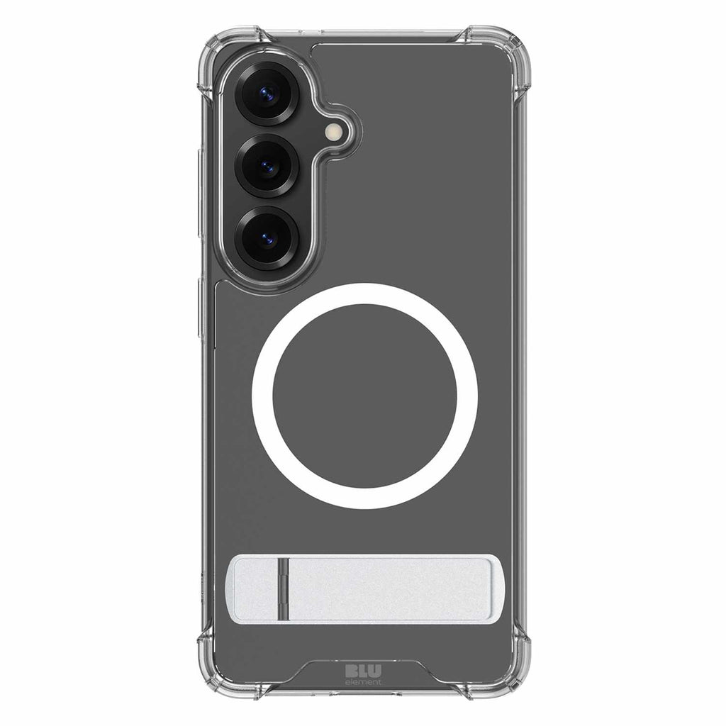 Blu Element Dropzone Rugged Kickstand Case w/Magnets Clear for Samsung Galaxy S26