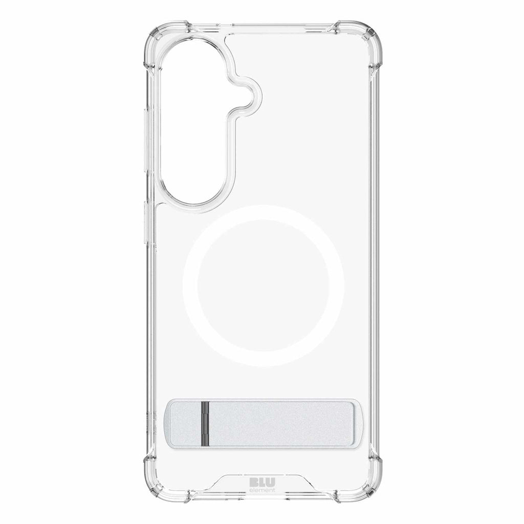 Blu Element Dropzone Rugged Kickstand Case w/Magnets Clear for Samsung Galaxy S26+