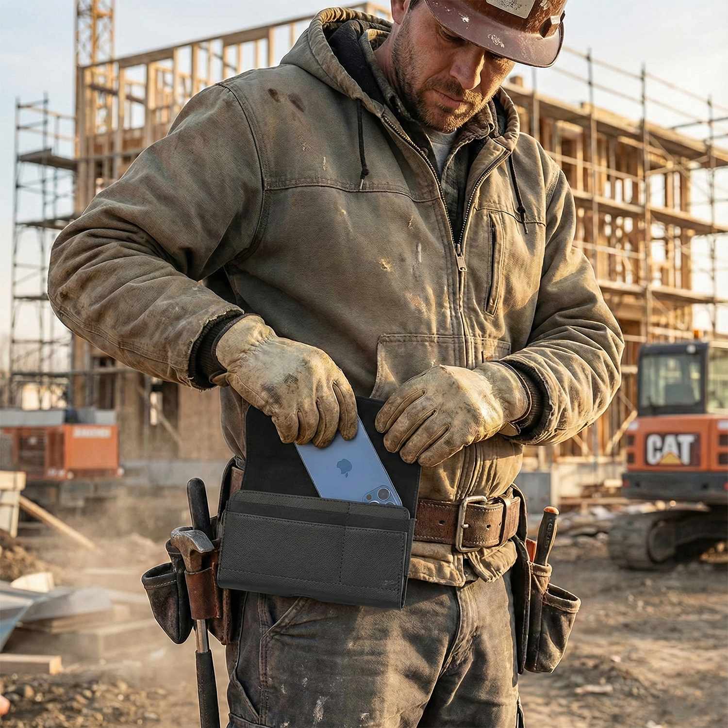 Blu Element Universal Phone Case with Belt Clip S-M Black - GekkoTech