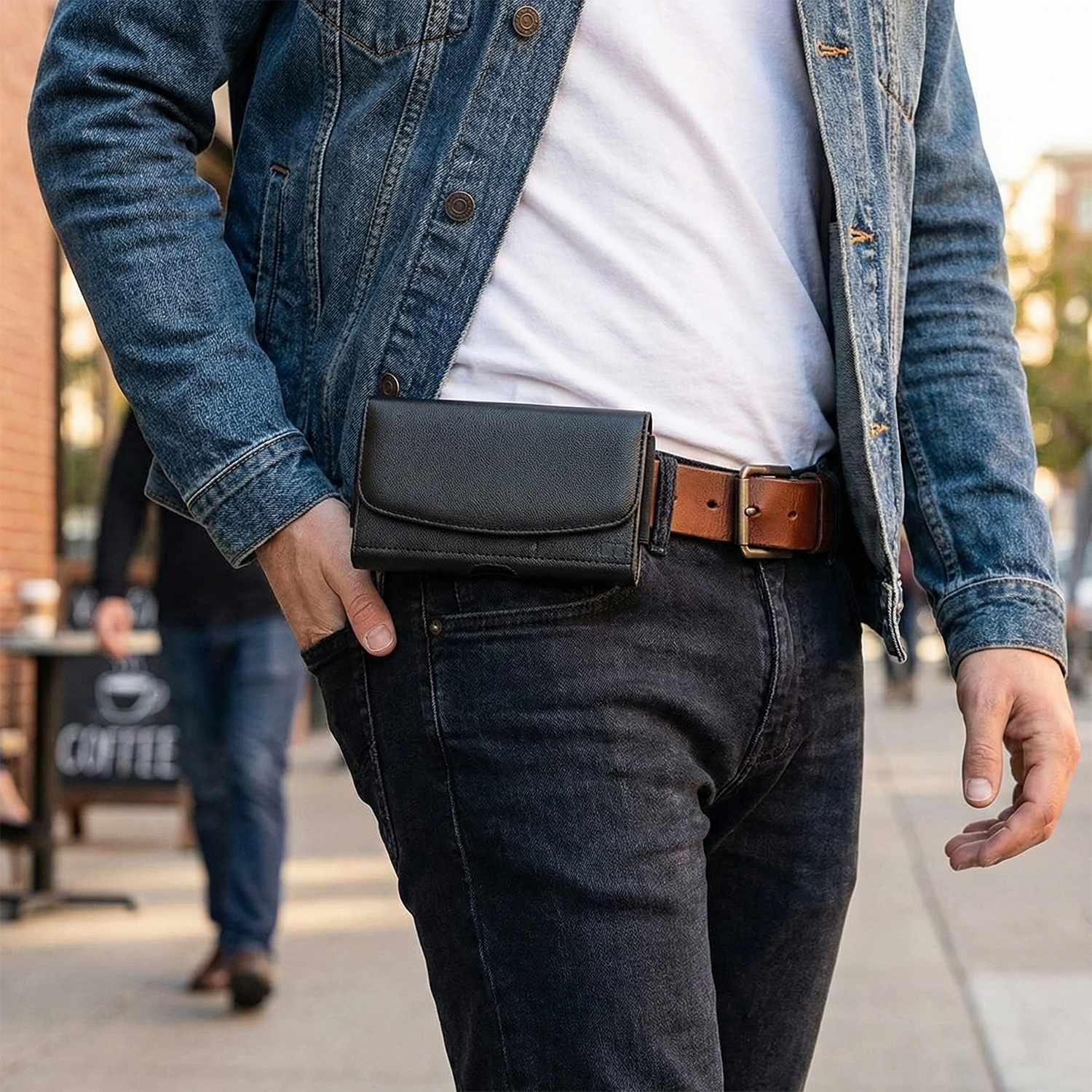 Blu Element Universal Phone Case with Belt Clip S-M Black - GekkoTech