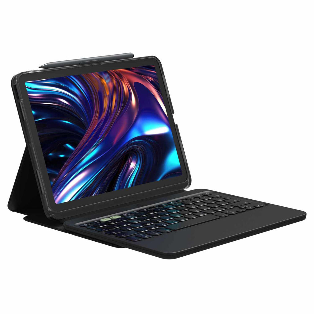 ZAGG Pro Keys 2 Folio Case w/Detachable Wireless Keyboard Black for iPad Air 11 6th Gen/iPad Air 5th/iPad Air 4th Gen