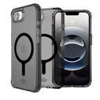 ITSKINS Hybrid_R Magsafe Clear Case Smoke for iPhone 17e/iPhone 16e