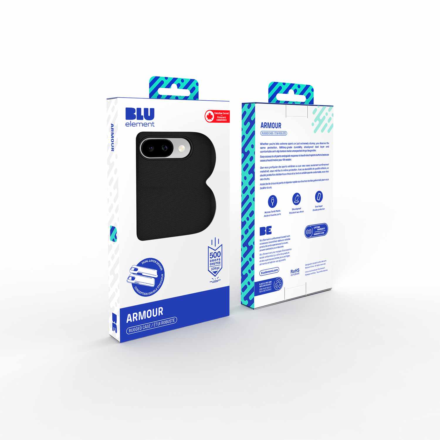Blu Element Armour Rugged Case Black for Google Pixel 10a