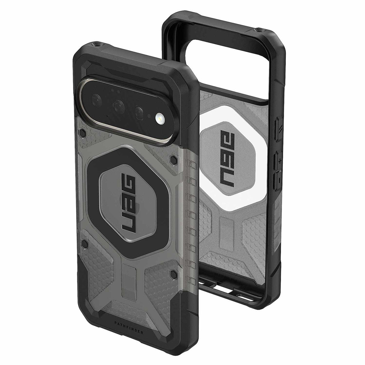 UAG Pathfinder Rugged Clear Case w/Magnet Ash/Black for Google Pixel 11/Pixel Pixel 11 Pro